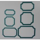 Curved frame die set, set of 6 dies,