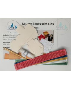 1:12 scale Square Boxes with Lids Kit