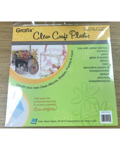 12" x 12" Clear craft plastic .020 4 sheets