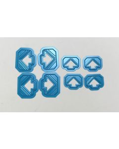 Photo Corners - Large and small plain debossed