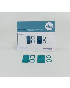 Page Tabs Debossed - Decorative Square + Oval Set x 6 dies