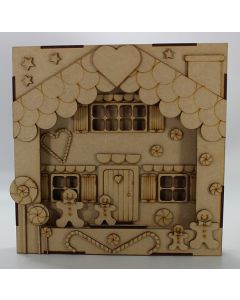 Gingerbread House Shadow Box Frame