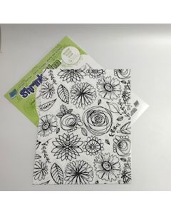 8.5"x11" Flower Shrink Film Sheet