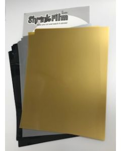 Shrink Film Mixed Colour Pack (Gold, Silver, Black)