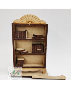 The tiny world of CoolKatz, complete mini series, 1:24 scale mini bookcase