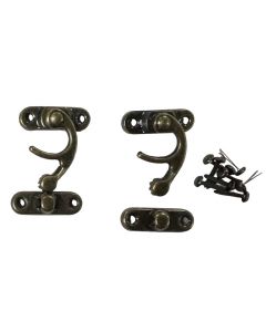 Set of 2 Hook Latches & brads