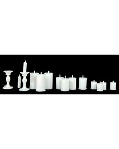 3D miniature candle collection 1:20- 1:24 scale