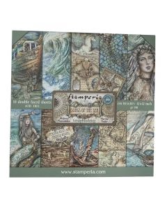  Stamperia 12" x 12" "Songs of the Sea" set of 10 double sided sheets