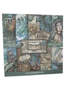 Stamperia 8" x 8" "songs of the Sea" 10 double sided sheets