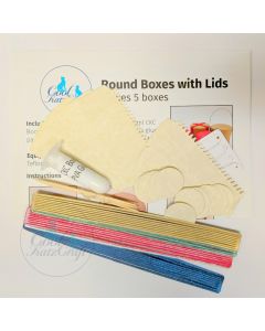 1:24 scale Round Boxes with Lids 