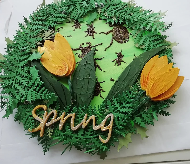 Rosemary - Spring Plaque, made with extra guests!