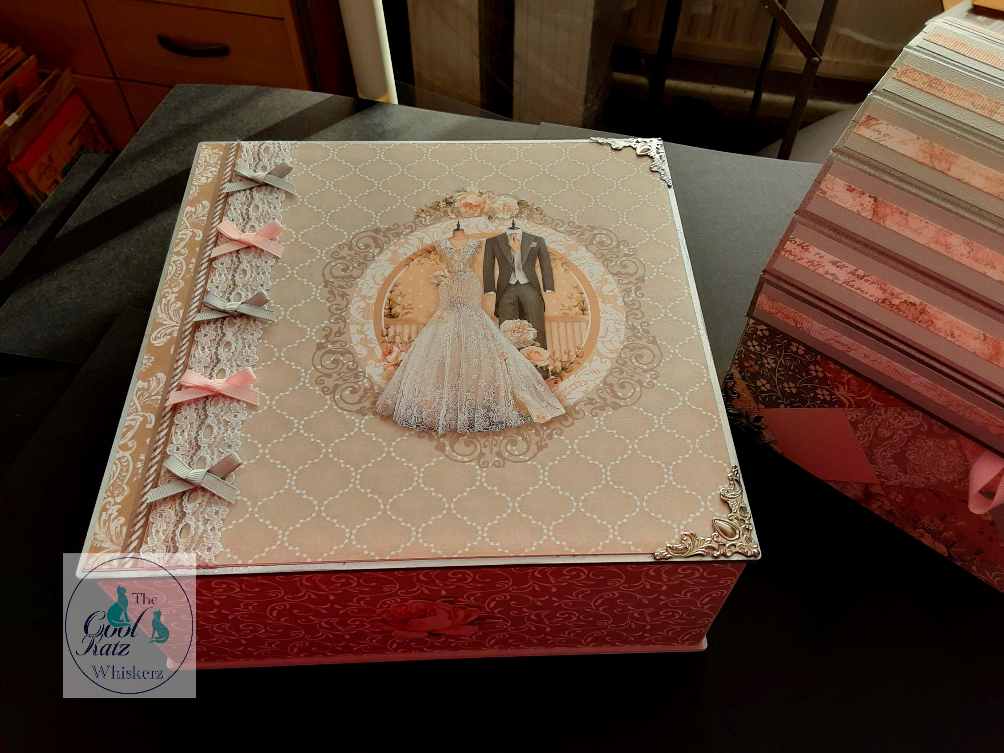 WEDDED TOGETHER ALBUM AND ROLL TOP BOX